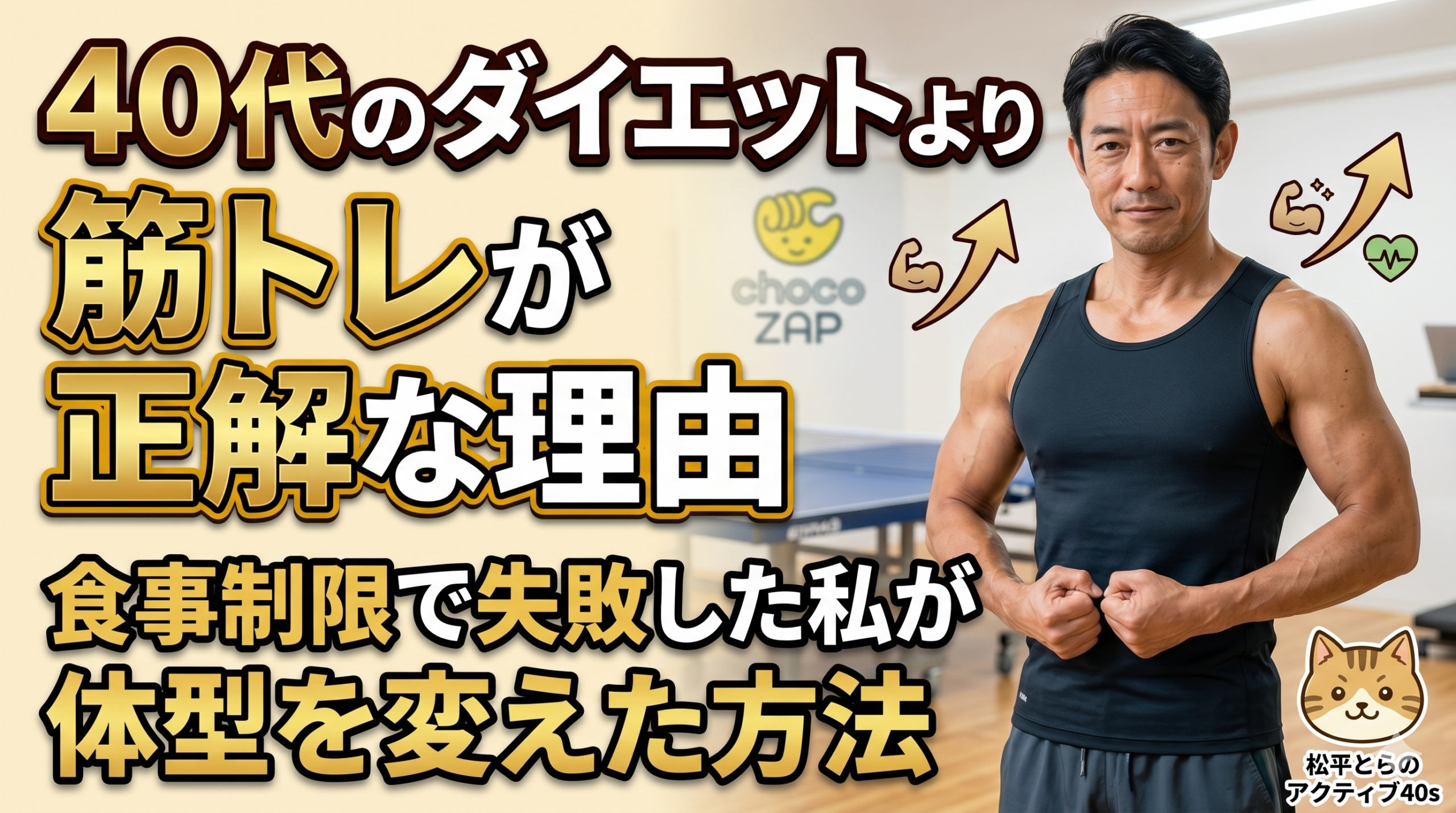 40代のダイエットより筋トレが正解な理由｜食事制限で失敗した私が体型を変えた方法